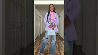How to Wear Color Blocking in fall 💓💜
