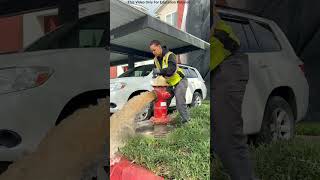 Why Do Firefighters Open Fire Hydrants?🔥#shortsvideo