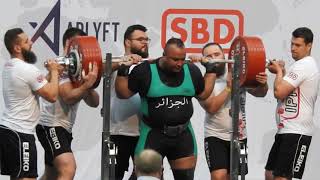 Boughalem Ilyas Squat 340 kgThe World Championship raw .2019