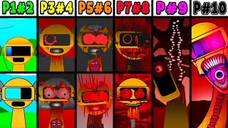 All Phases of Gold (Garnold) in Incredibox Sprunki: Phase 6 VS Phase 7 VS Phase 9 VS Phase 10