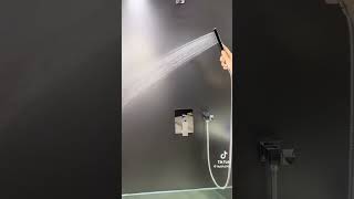 Concealed shower mixer demonstration #plumbing #cleaning  #showersystem