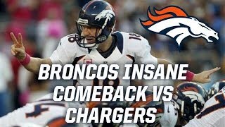 Denver Broncos Miraculous Comeback Against the Chargers in 2012!! || Throwback Highlights