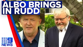 Albo brings in Rudd to take on Queensland | 9 News Australia