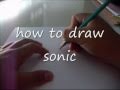 how to draw sonic