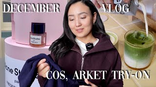 Sunday daily VLOGMAS \u0026 winter shopping: COS, ARKET, AcneStudios