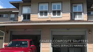 Install Graber Composite Plantation Shutters Hawaii Kai