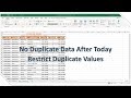 How To Restrict Duplicate Values In Excel?