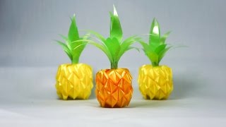 วิธีพับ เหรียญโปรยทานสับปะรด แบบที่ 2 (Pineapple) - 108 Ribbon