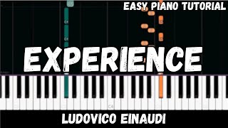 Ludovico Einaudi - Experience (Easy Piano Tutorial)