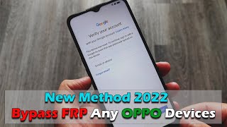New Method 2022 | Bypass Google Account (FRP) Any OPPO Devices
