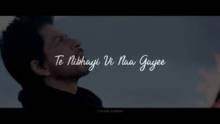 Layi Vi Na Gayee | Chalte Chalte | Sukhwinder Singh Song | Whatsapp status | ft. Shahrukh Khan