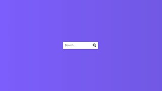 Search Bar Using Html CSS & JavaScript | CSS Expandable Search Box