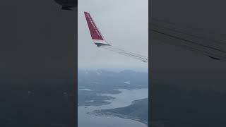 Passing by Narvik 🇳🇴  #norway #tromsø #northernnorway #flight #aviation #travel