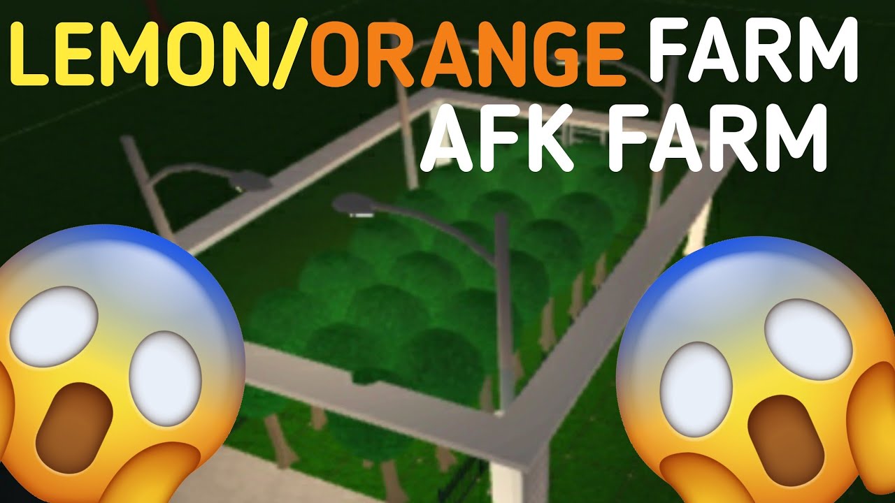 How To Build A AFK LEMON/ORANGE FARM Bloxburg - YouTube