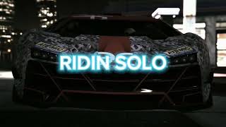 RIDIN SOLO (with 4K Video) (official music video)