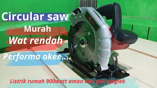 circular saw murah EDON 18-1851 tenaga nya mantap dan jarang yg bahas ...