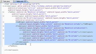 Android Application Development Tutorial - 84 - Tabs setup with TabHost