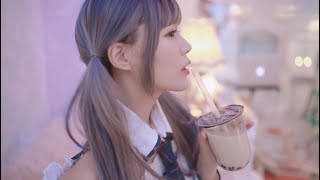 可愛いJKがタピオカを飲む動画🧋