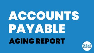 What is the Accounts Payable Aging Report?