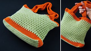 How to crochet a net tote bag quickly and easily! Miarti🧶