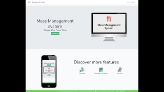 Mess Management System/ Meal Management System project - Single Page Application