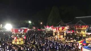 2017年10月8日、播州三木秋祭り、大宮八幡宮、8台勢揃い、part1