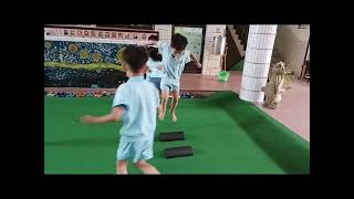 仁惠幼兒園 大三班 體能遊戲-半圓瑜珈柱112.10.16