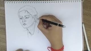 Kim taehyung/ draw with me for 70 minutes/ambience music