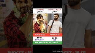 Supreme Khiladi Vs Chitralahari Movie Comparison || Box Office Collection #shorts #chitralahari