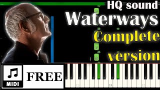 Ludovico Einaudi - Waterways (Complete) | FREE midi | Piano tutorial