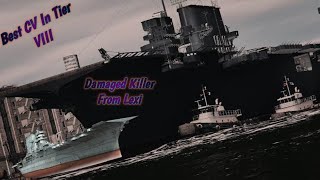 World of Warship | Lexington T8 Best Cv USA Navy | Damaged Killer