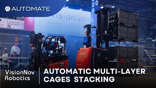 Automate 2024 Recap: Interactive Stacking Demo with VisionNav AGVs/AMRs