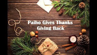 Paiho Gives Thanks | Part 2 | Giving Back To Make A Difference