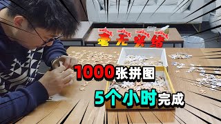 居哥哥：兑现上次的惩罚！召集小伙伴拼1000张拼图，太难了