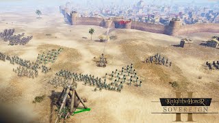 Knights of Honor II: Sovereign | Battle for Palmyra | Kingdom of Jerusalem  vs Sultanate of Aleppo |