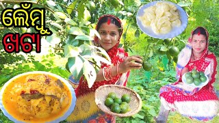 ଲେମ୍ବୁ ଖଟା ରେସିପି/Limbu Tarkari Recipe/Lemon Ki Sabji/Lemon Recipe In Odia