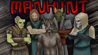 Skyrim Expert vs 4 Hunters! (Skyrim Manhunt)