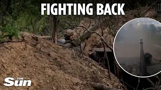 Heart-stopping footage shows Ukrainian forces in fierce firefight after shock Russian offensive