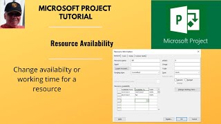 How to use Resource Availability in Microsoft Project. Resources