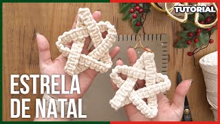 NATAL MACRAMÊ | EP #10 - Tutorial Pingente de Estrela | Super Fácil