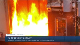 Fire damages restaurant, Hippodrome Theater in Jackson Ward