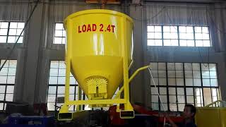 1 Cubic Meter Concrete Kibble, Concrete Bucket, Concrete Skip