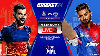 RCB vs DC | IPL 2024 | T20 MATCH - 13 | CRICKET 24 LIVE