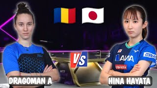 Wow‼️Hina Hayata vs Dragoman Andreea WTT Quarterfinals