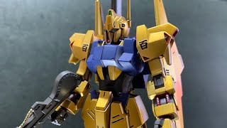 プレミア公開で完成まで！   MSN-00100 HYAKU-SHIKI    HGUC 1/144  百式   スミ入れ、内部トップコート半ツヤ仕上げ！