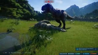 Trex vs Indominus rex Jurassic world evolution