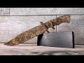 Restoration of a Very Rusty Knife with a Very Black Handle!