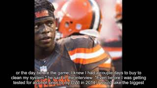 Browns' Josh Gordon says he drank or used drugs before NFL games