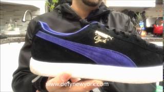 LIVE! PUMA Clyde OG Black Blue Review \u0026 On Feet