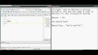 PHP TUTORIAL 2 - Variables & Strings